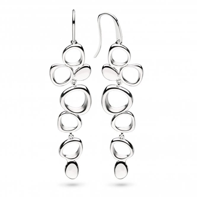 Silver Coast Shore Cascade Drop Earrings by Kit Heath