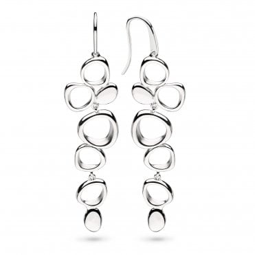 Silver Coast Shore Cascade Drop Earrings by Kit Heath