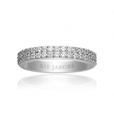 Silver Corte Due Ring by Sif Jakobs