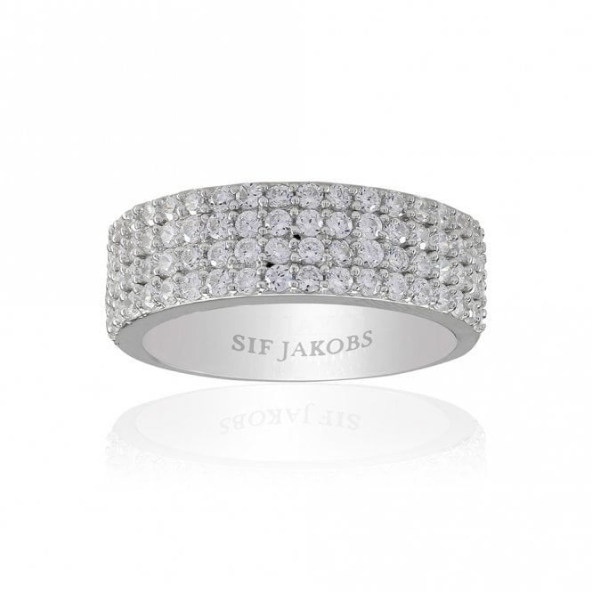 Silver Corte Quattro Ring by Sif Jakobs