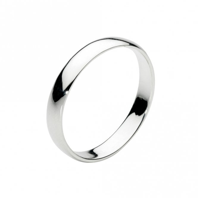 Silver D Shape Ring by Kit Heath