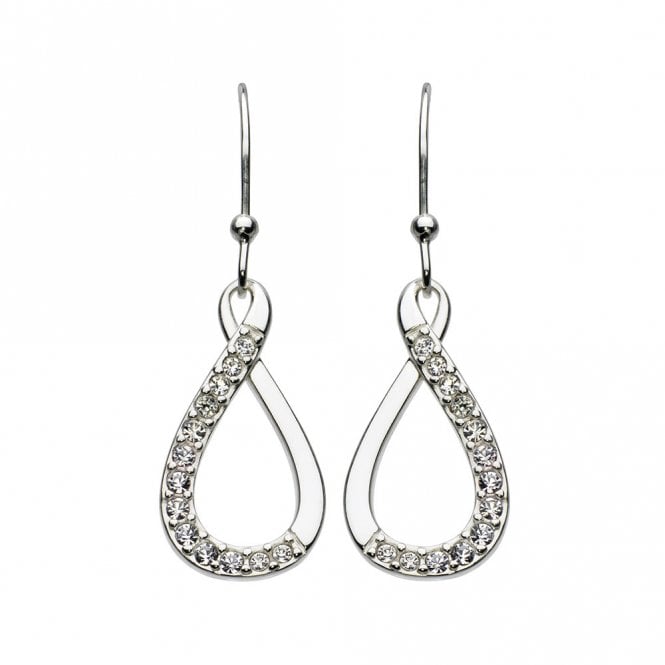 Silver Drop Earrings by Kit Heath