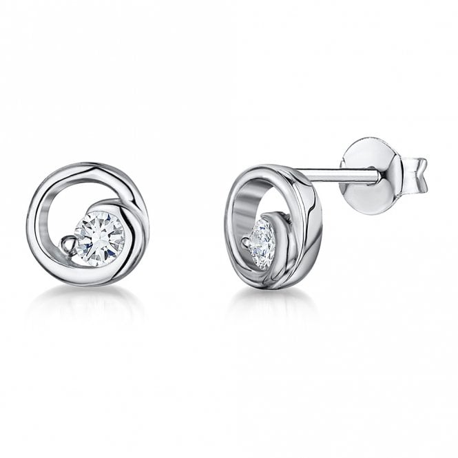 Silver earrings by Jenny Brown
