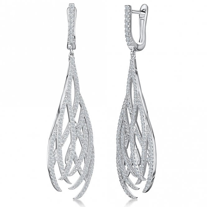 Silver earrings by Jenny Brown