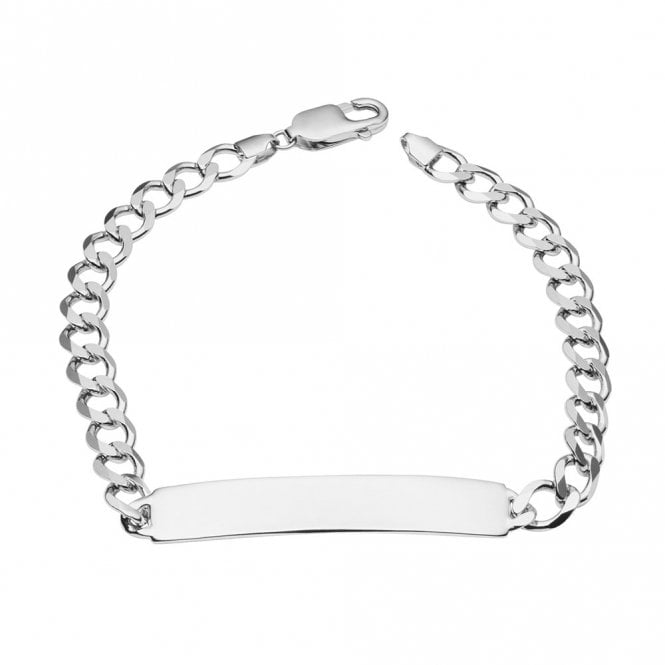Silver Engraveable Identity Bracelet by Fred Bennett