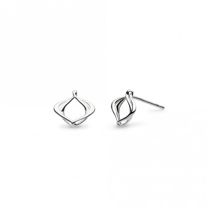 Silver Entwine Alicia Stud Earrings by Kit Heath
