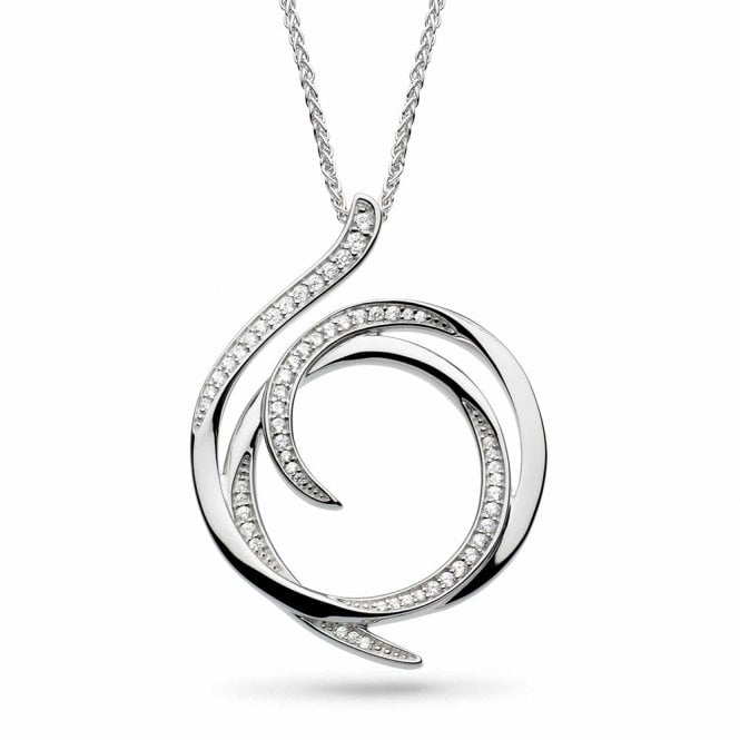 Silver Entwine Helix Wrap Grande Necklace by Kit Heath