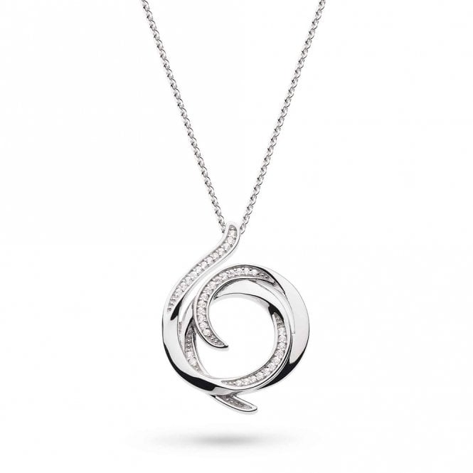 Silver Entwine Helix Wrap Necklace by Kit Heath