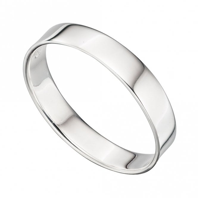 Silver Flat Cut Ring