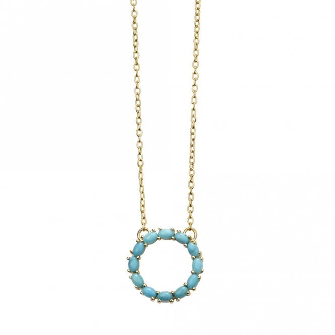 Silver gold plated and magnesite necklace