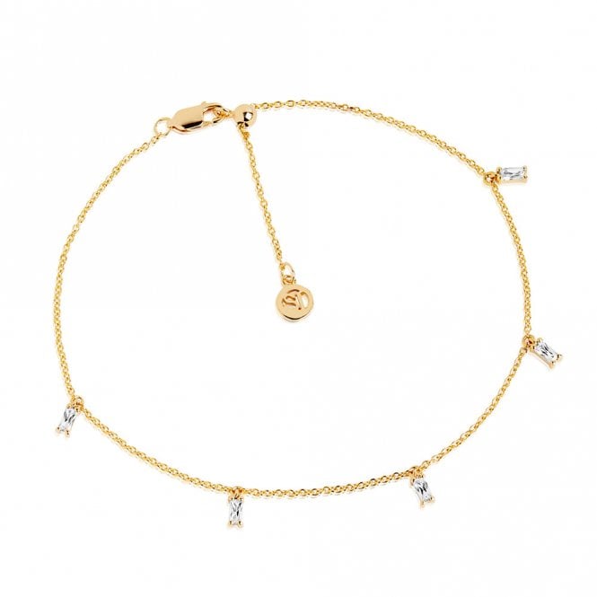 Silver Gold Plated Ankle Chain by Sif Jakobs