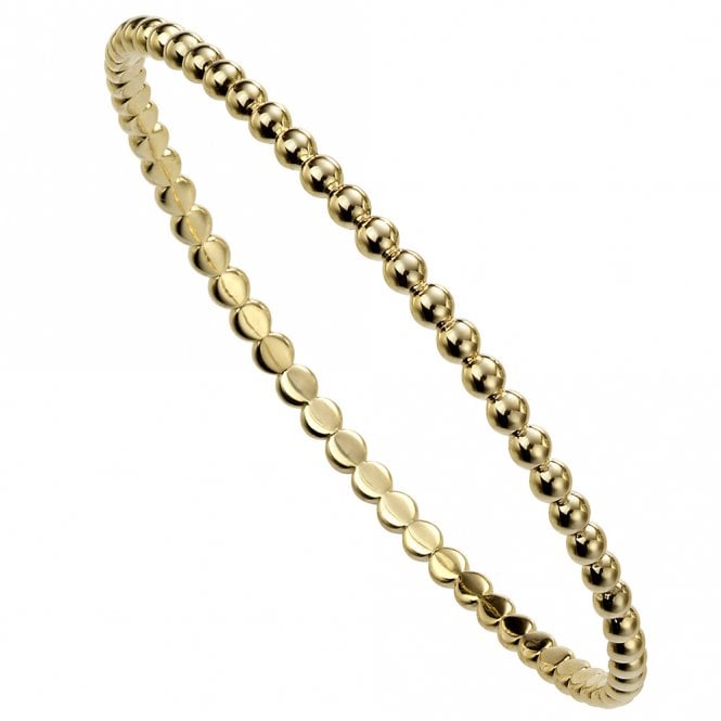 Silver gold plated bangle