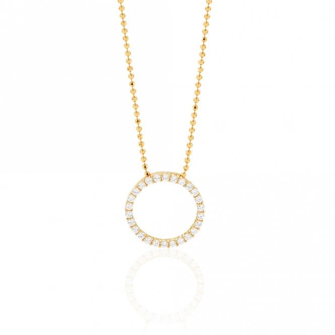 Silver Gold Plated Biella Pendant and Chain by Sif Jakobs