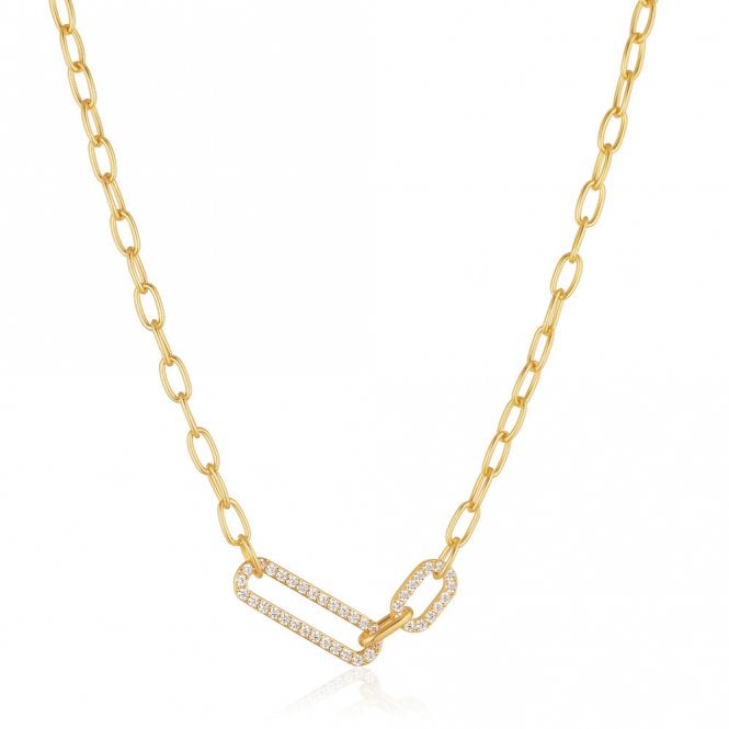 Silver Gold Plated Capizzi Due Necklace by Sif Jakobs