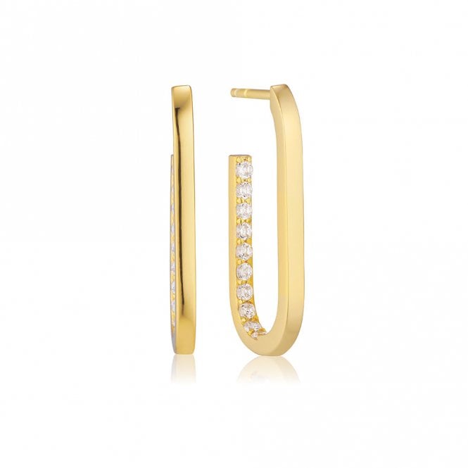 Silver Gold Plated Capizzi Medio Earrings by Sif Jakobs