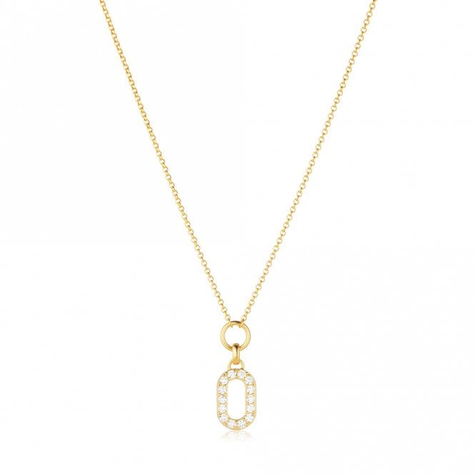 Silver Gold Plated Capizzi Piccolo Necklace by Sif Jakobs