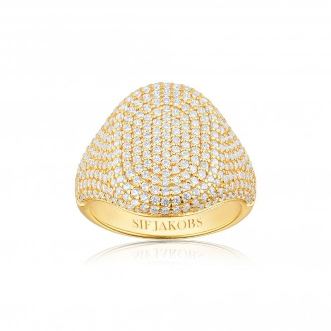 Silver Gold Plated Capizzi Ring from Sif Jakobs