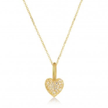 Silver Gold Plated Caro Pendant and Chain by Sif Jakobs