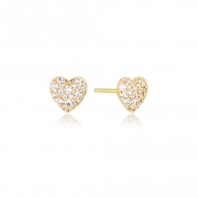 Silver Gold Plated Caro Stud Earrings by Sif Jakobs