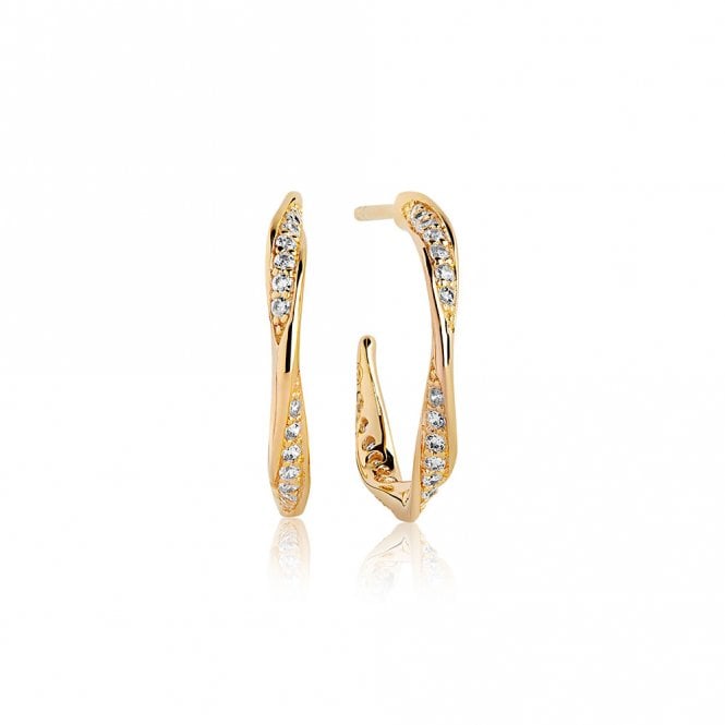 Silver Gold Plated Cetara Piccolo Earrings by Sif Jakobs