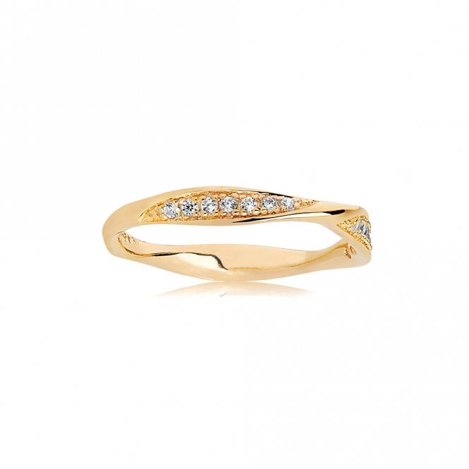 Silver Gold Plated Cetara Ring by Sif Jakobs