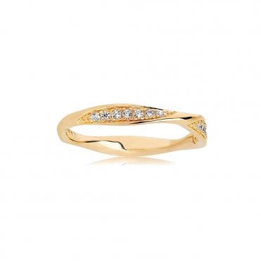 Silver Gold Plated Cetara Ring by Sif Jakobs