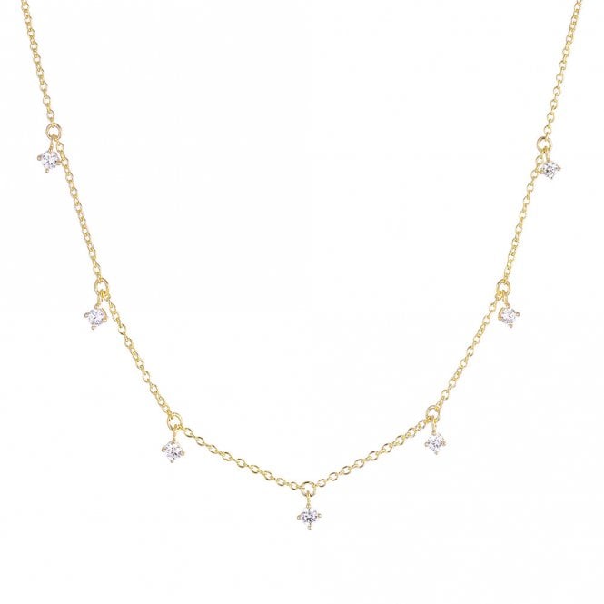 Silver Gold Plated Ellera Piccolo Necklace by Sif Jakobs