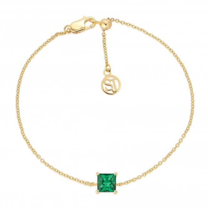 Silver Gold Plated Ellera Quadrato Bracelet by Sif Jakobs