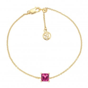 Silver Gold Plated Ellera Quadrato Bracelet by Sif Jakobs