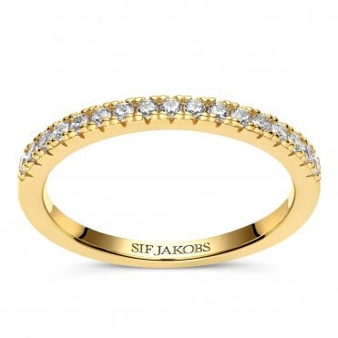 Silver gold plated Ellera ring by Sif Jakobs