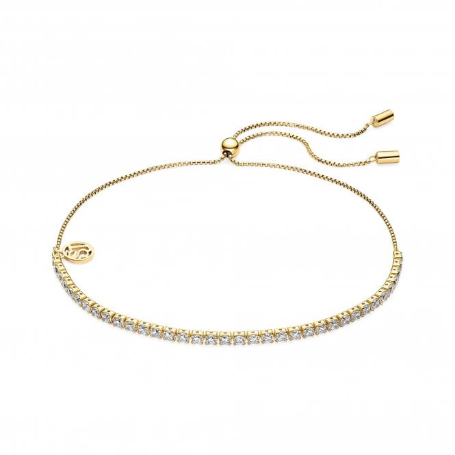 Silver gold plated Ellera tennis bracelet by Sif Jakobs