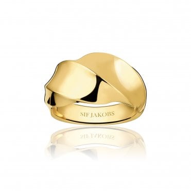 Silver Gold Plated Ferrara Ardito Pianura Ring by Sif Jakobs
