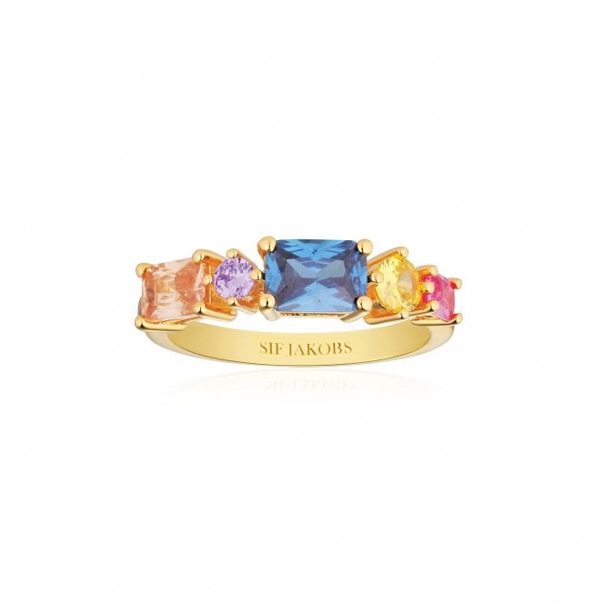 Silver Gold Plated Ivrea Ring by Sif Jakobs