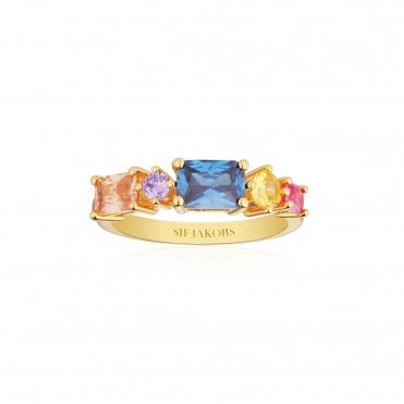 Silver Gold Plated Ivrea Ring by Sif Jakobs
