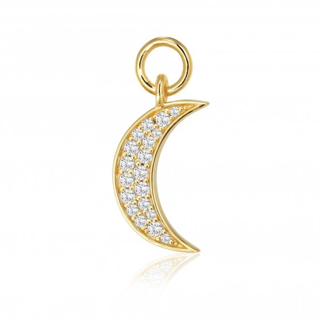 Silver Gold Plated Luna Hoop Charm by Sif Jakobs