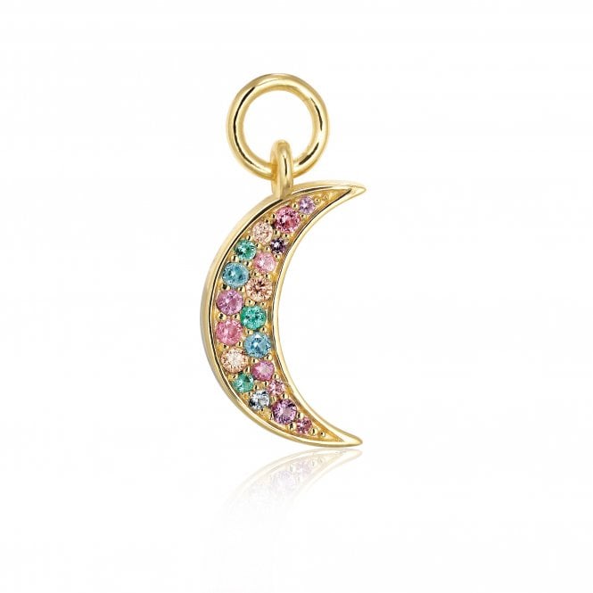 Silver Gold Plated Luna Hoop Charm by Sif Jakobs