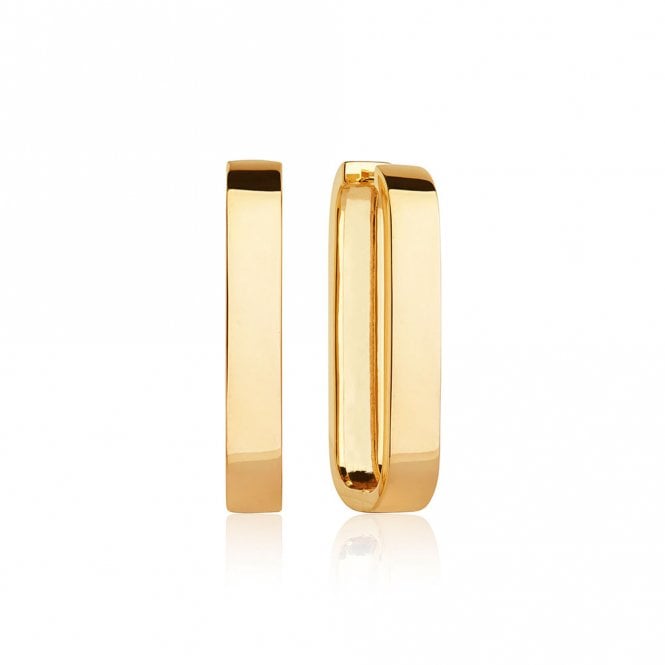 Silver Gold Plated Matera Pianura Earrings by Sif Jakobs