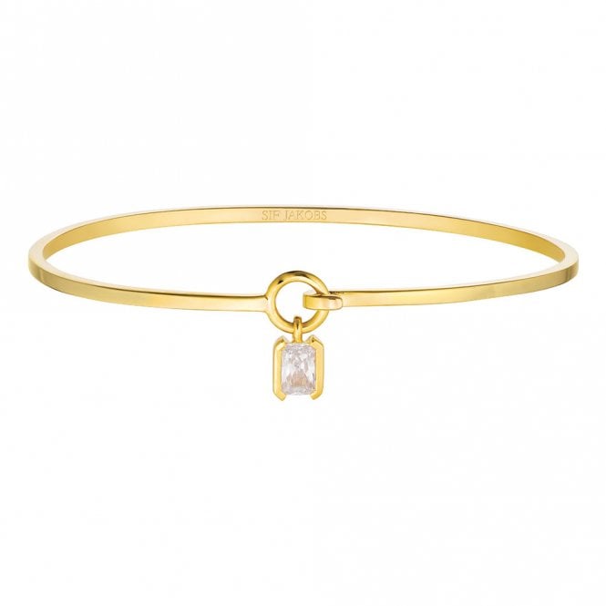Silver Gold Plated Roccanova Bangle by Sif Jakobs