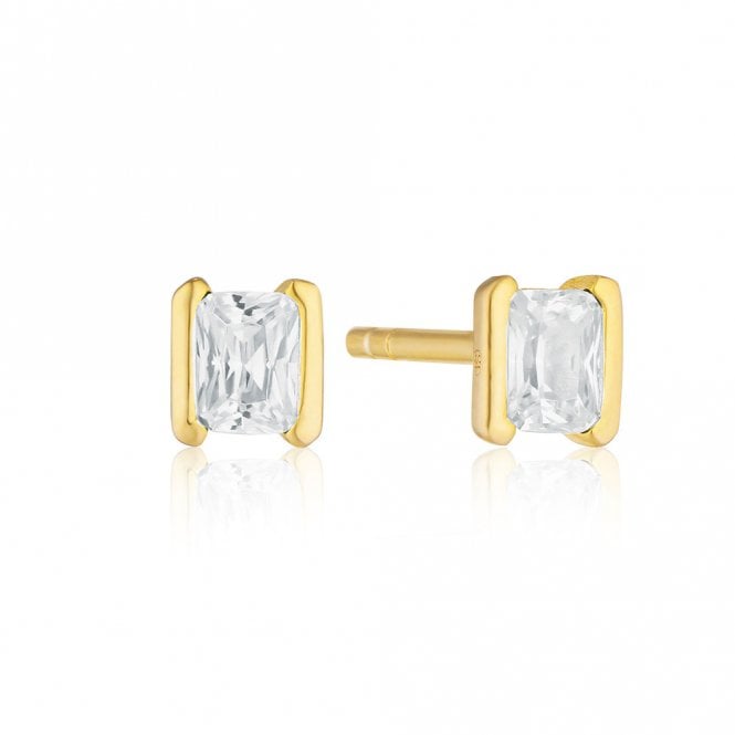 Silver Gold Plated Roccanova Piccolo Earrings by Sif Jakobs