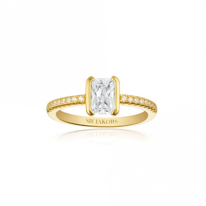 Silver Gold Plated Roccanova Piccolo Ring by Sif Jakobs