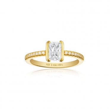 Silver Gold Plated Roccanova Piccolo Ring by Sif Jakobs