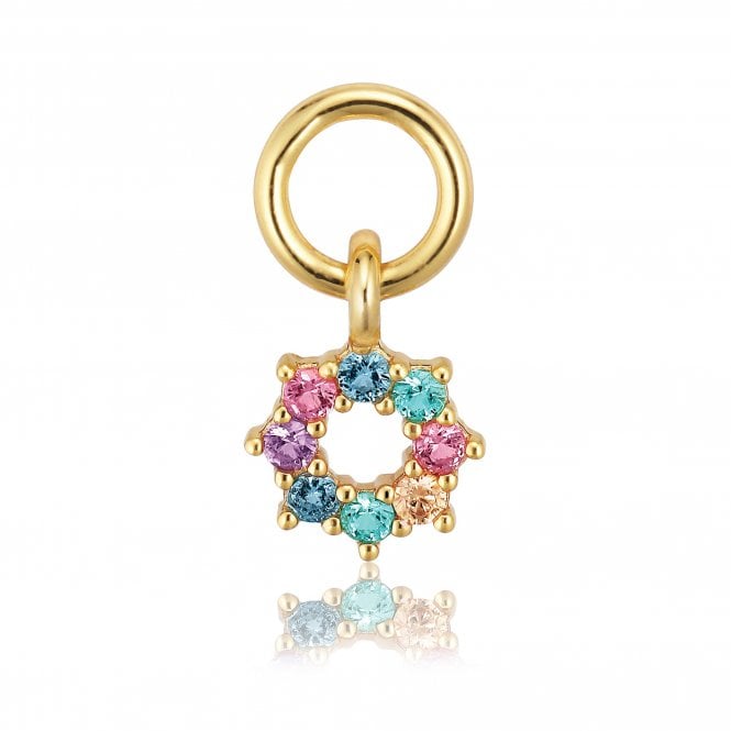 Silver Gold Plated Sole Hoop Charm by Sif Jakobs