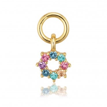 Silver Gold Plated Sole Hoop Charm by Sif Jakobs