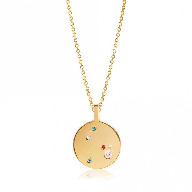 Silver gold plated Valiano pendant and chain by Sif Jakobs
