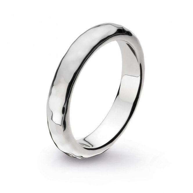 Silver Hammered Ring by Kit Heath