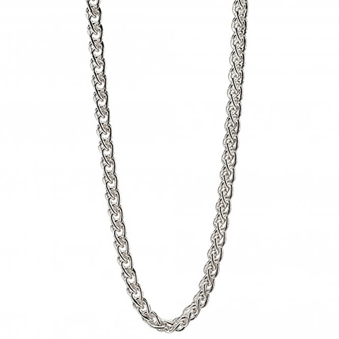 Silver Heavy Spiga Link Necklace