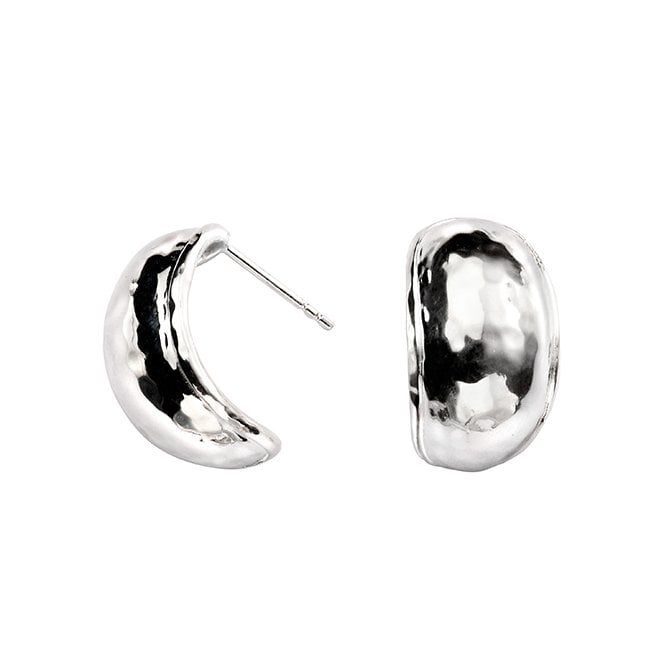 Silver hoop earrings