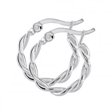 Silver Hoops by Kit Heath