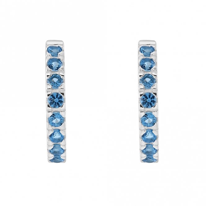 Silver Huggie Earrings by Kit Heath