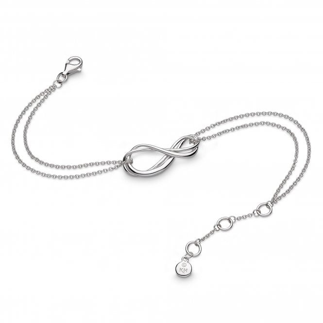 Silver Infinity Double Chain Bracelet by Kit Heath